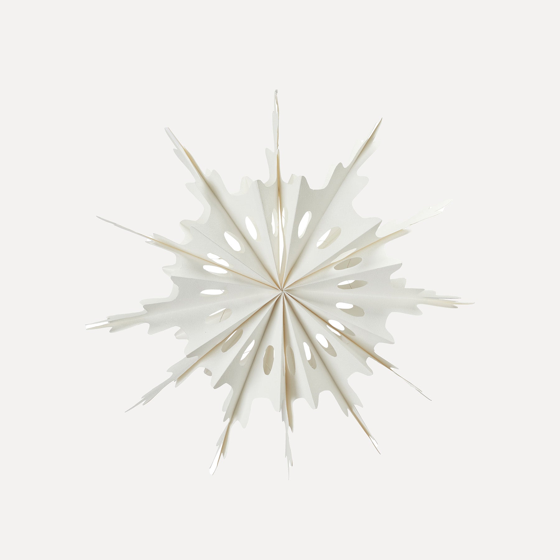 Papierstern Cami mit LED - weiß