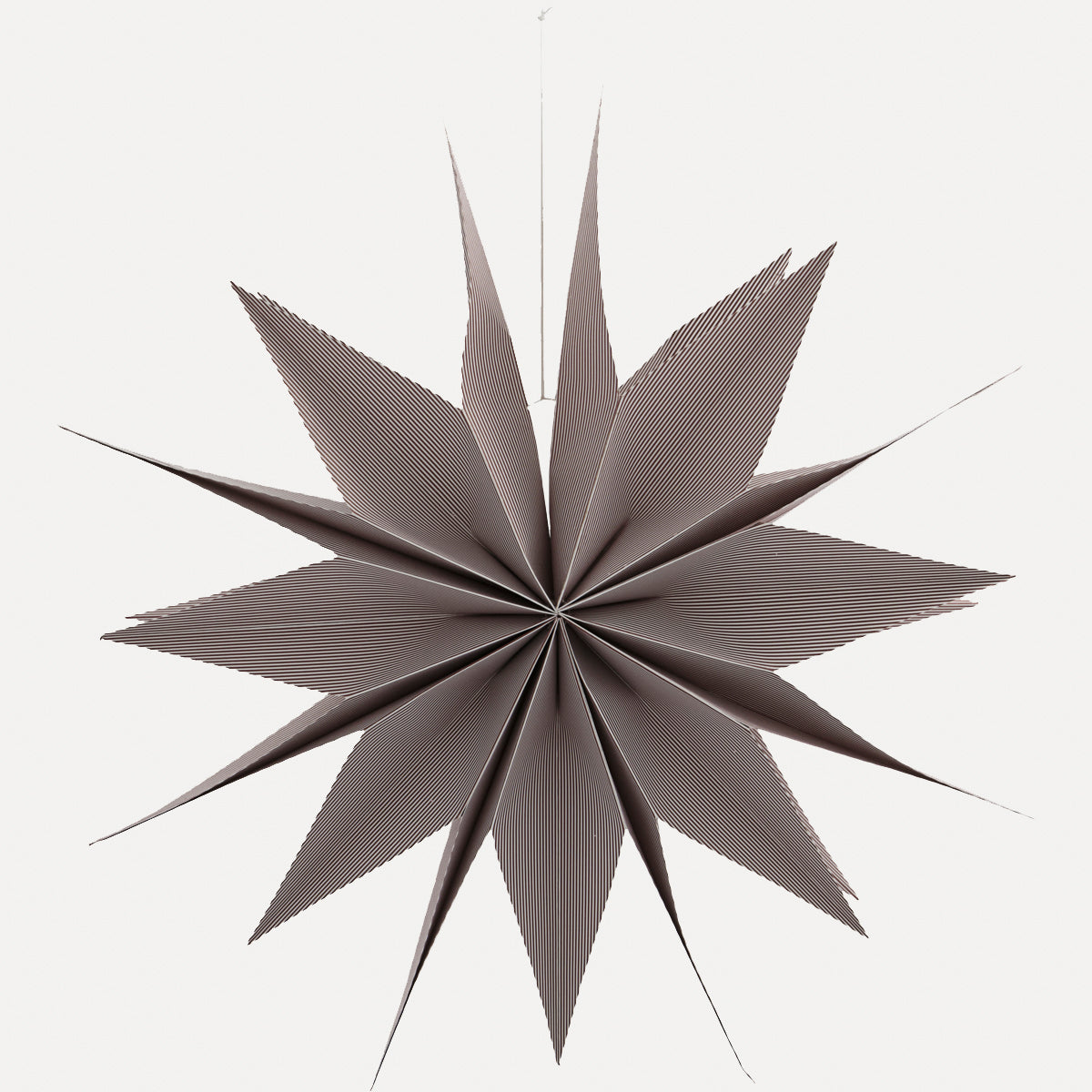 Papierstern Capella 70cm rot gestreift