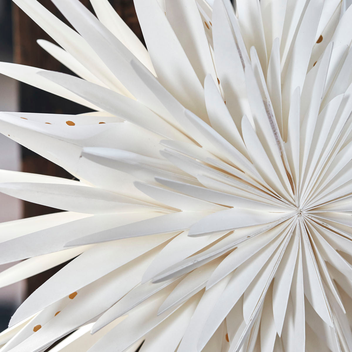 Papierstern Dust Nr 1 - cremeweiß