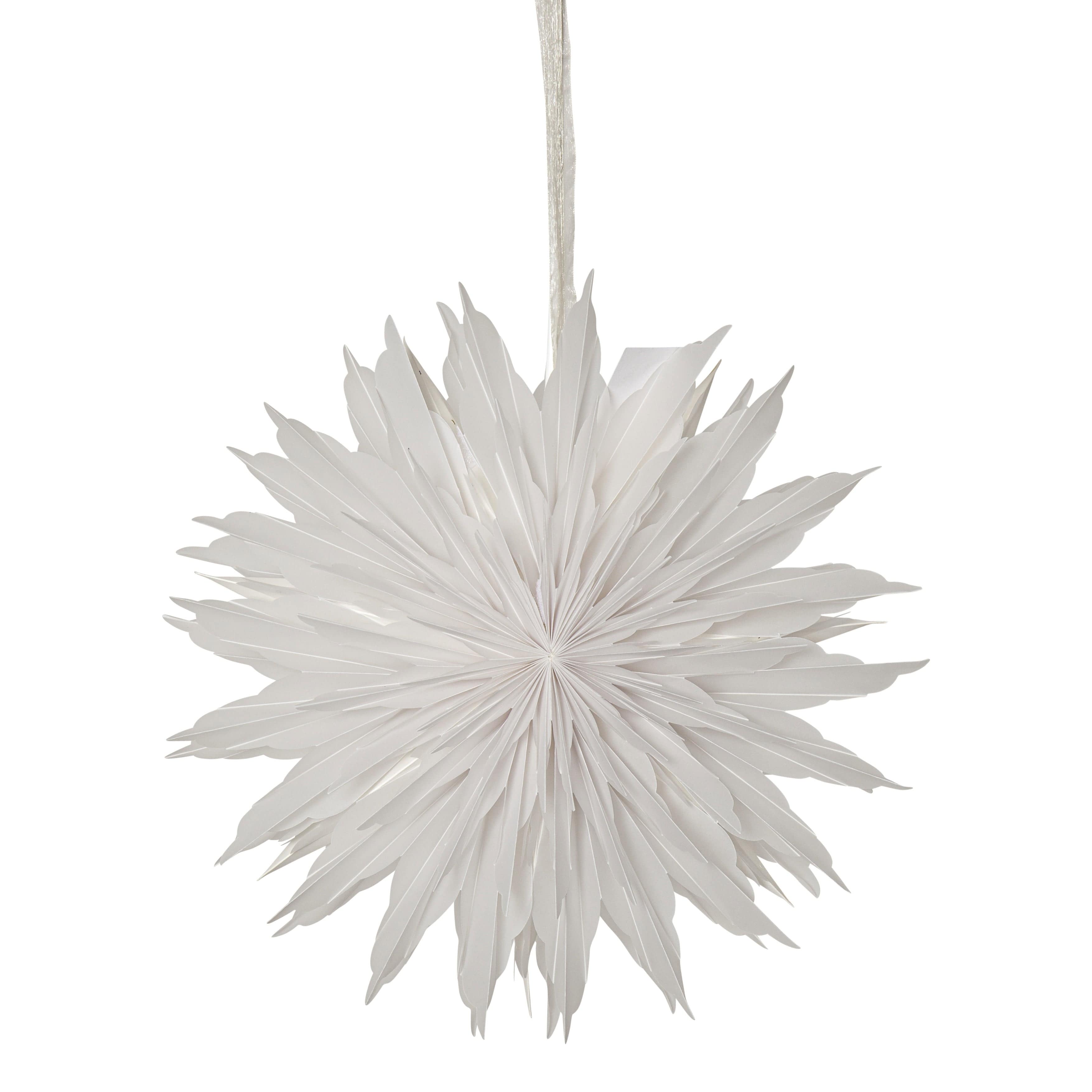 Stern Dis 40cm - weiß