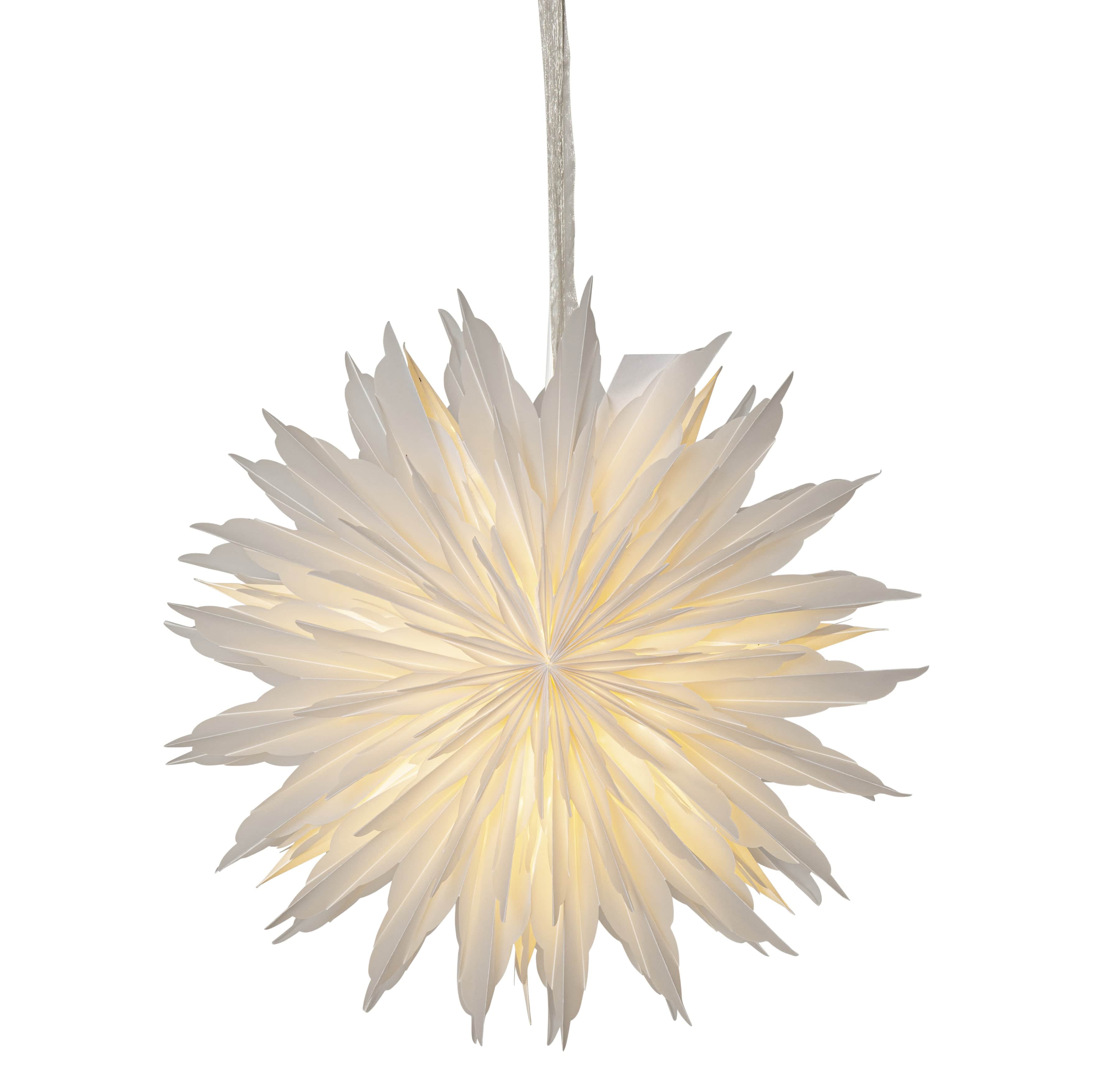 Stern Dis 40cm - weiß