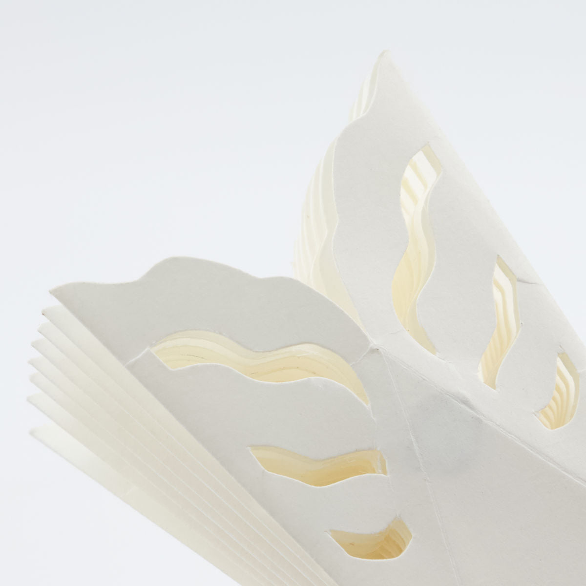 Papiersterne Snowflake 4er Set - weiß