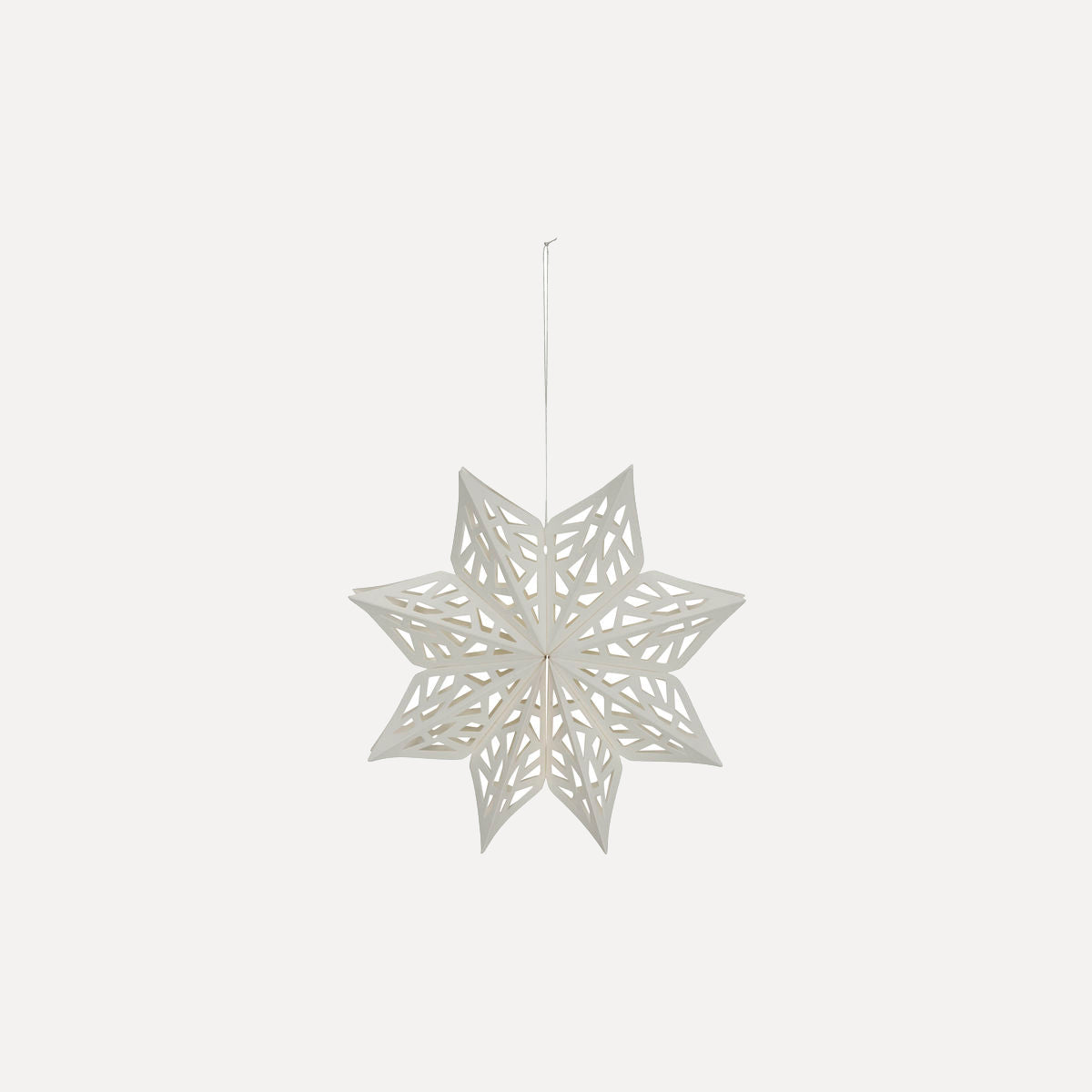 Papiersterne Snowflake 4er Set - weiß