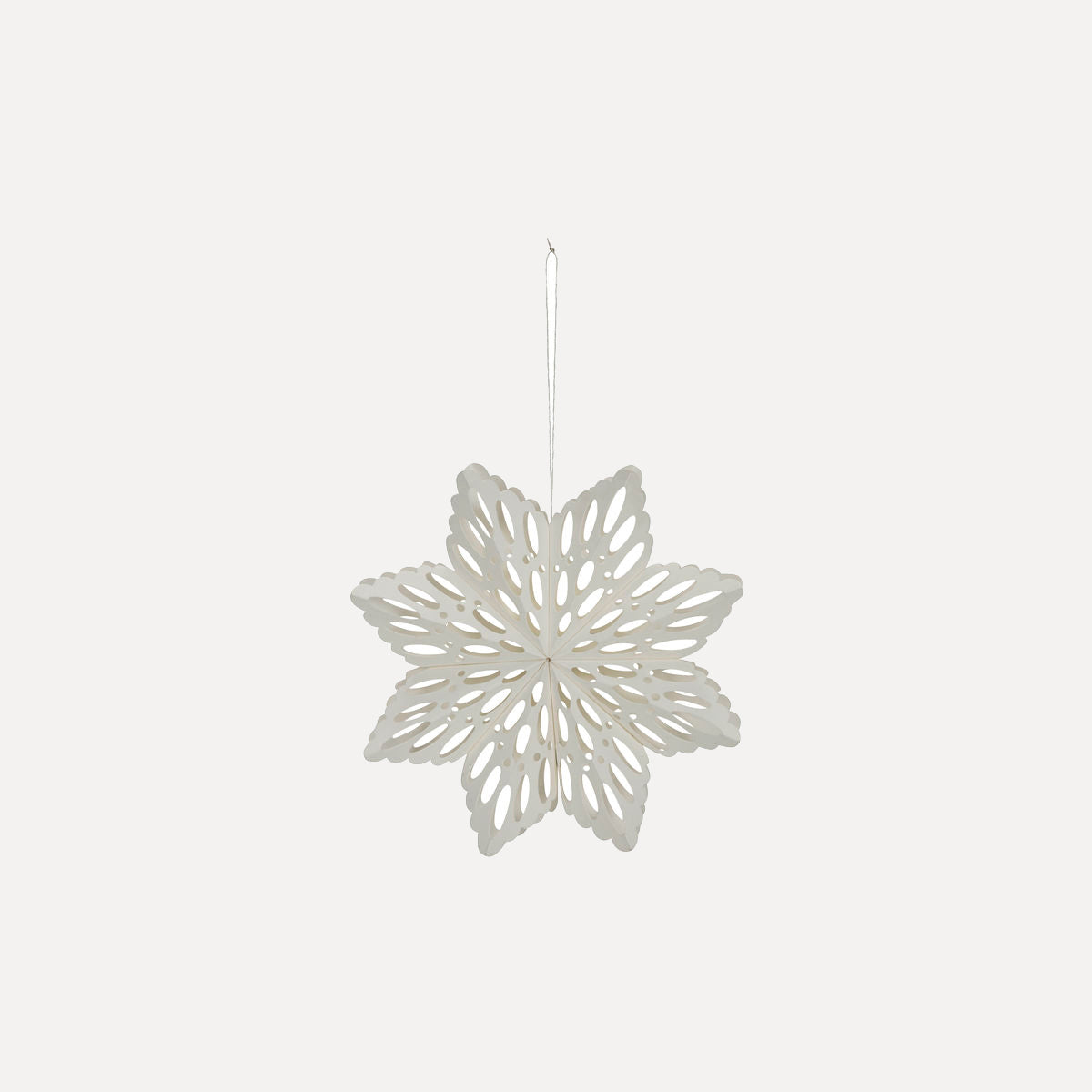 Papiersterne Snowflake 4er Set - weiß