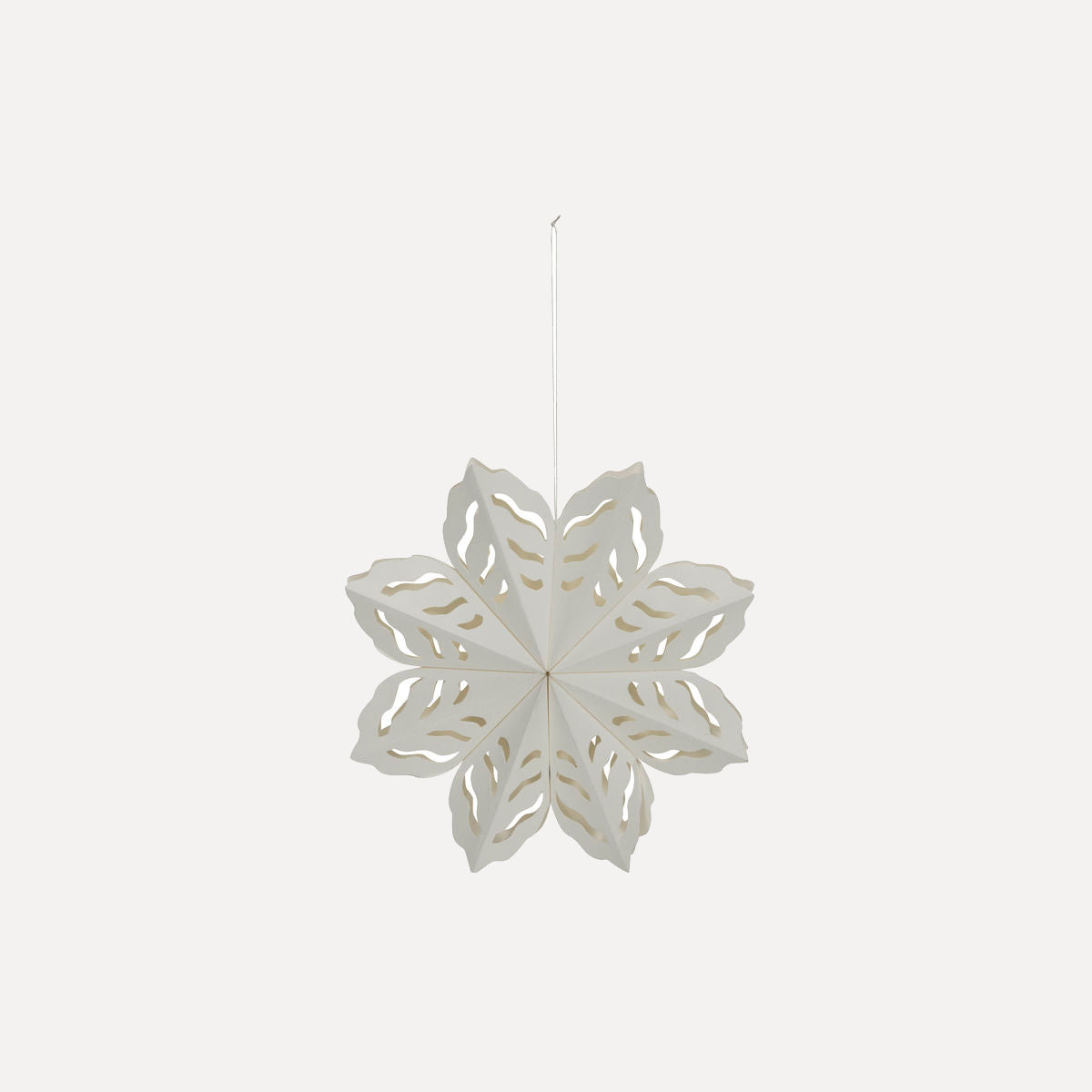 Papiersterne Snowflake 4er Set - weiß