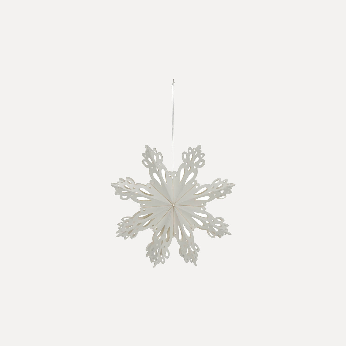 Papiersterne Snowflake 4er Set - weiß
