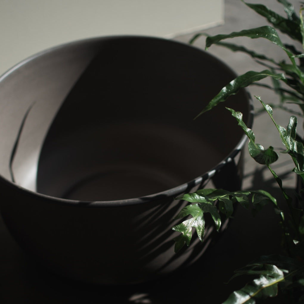 Pflanzschale Out Wide - braun