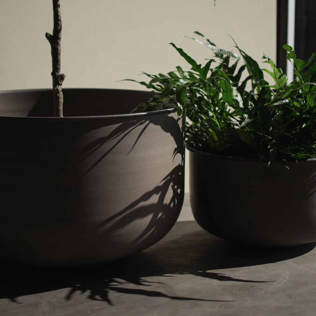 Pflanzschale Out Wide - braun