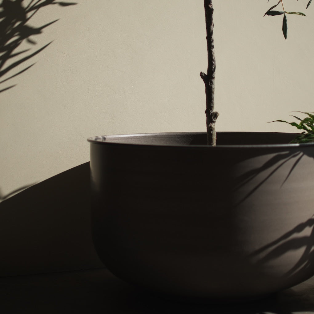 Pflanzschale Out Wide - braun