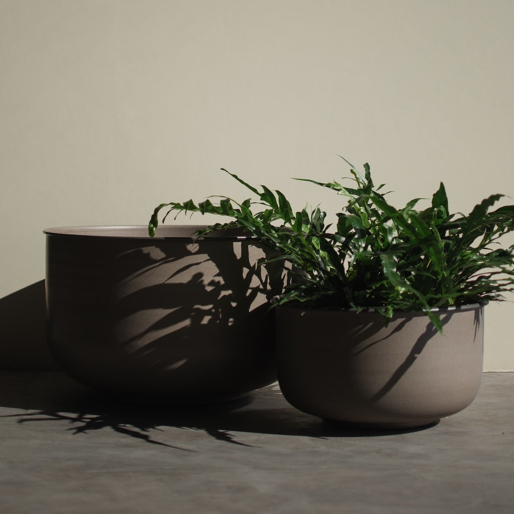 Pflanzschale Out Wide - braun