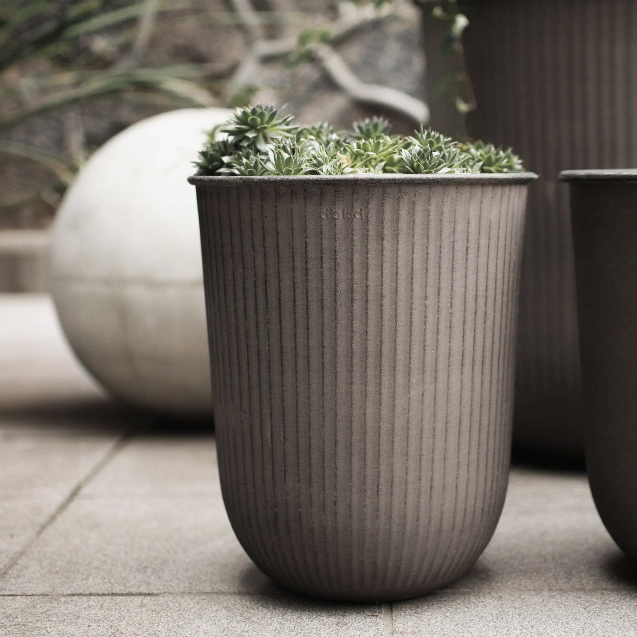 Pflanztopf Out Stripe - braun