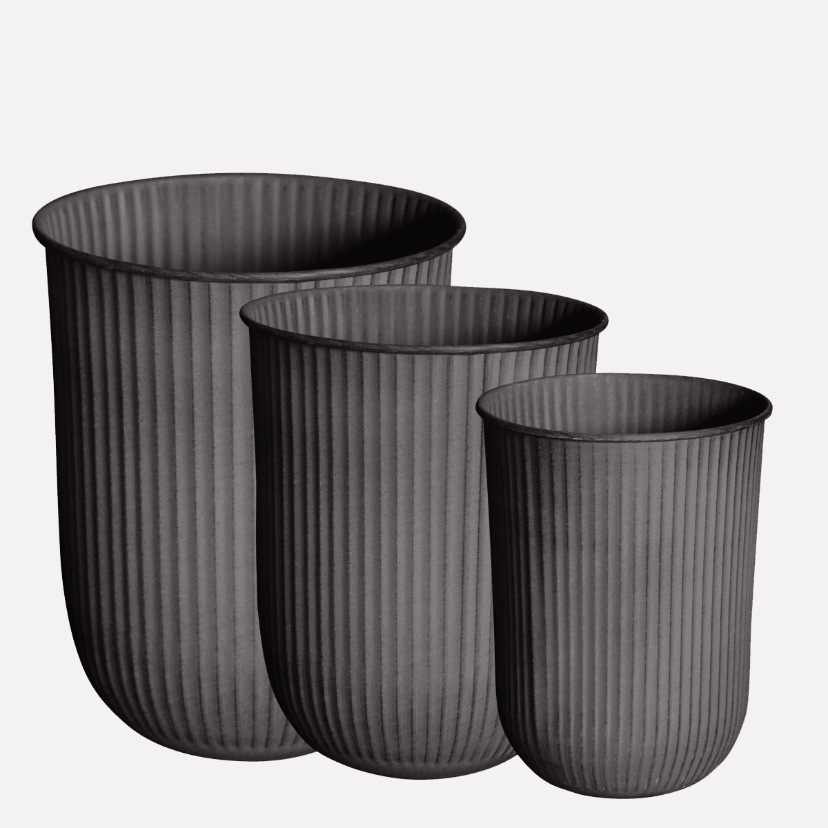 Pflanztopf Out Stripe - braun