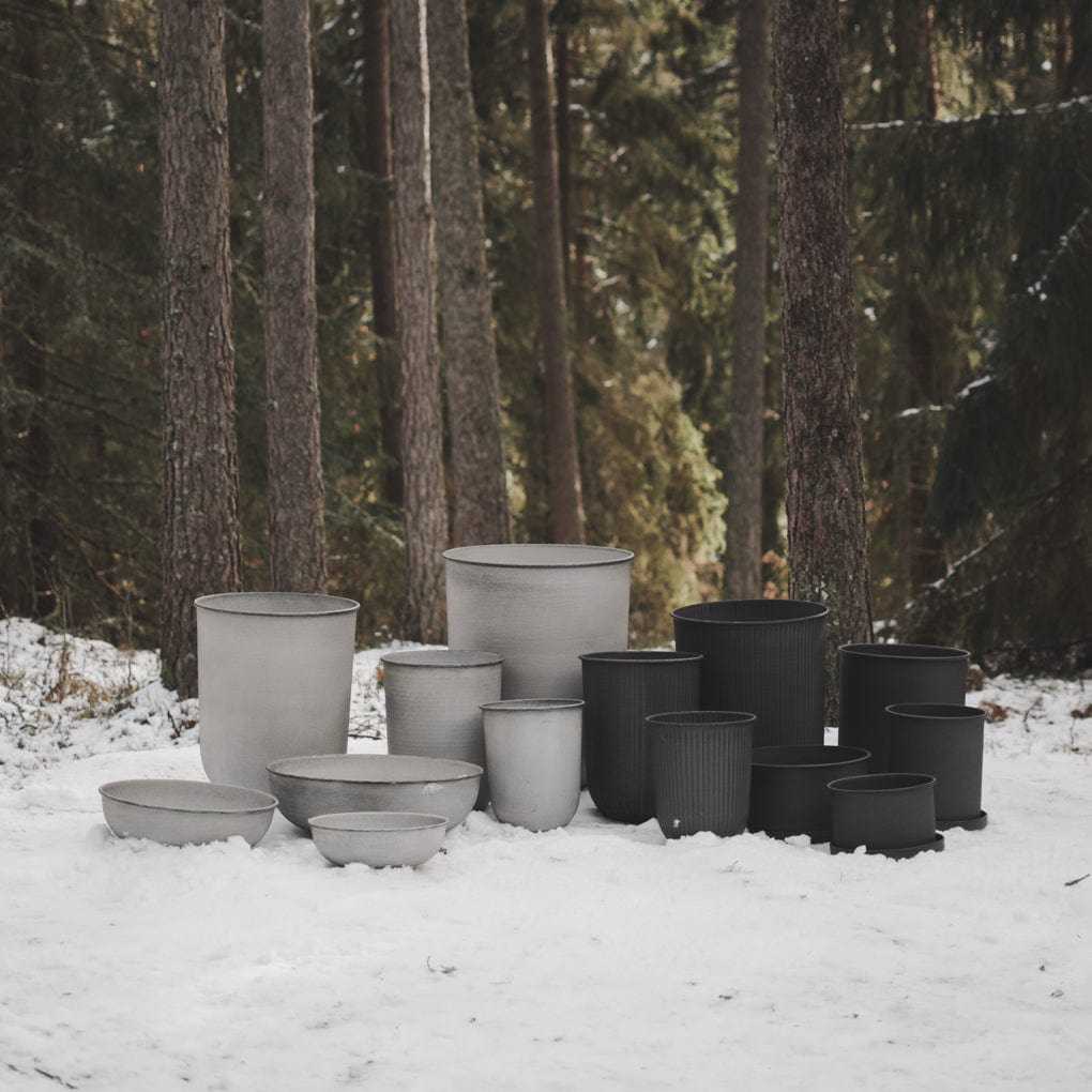 Pflanztopf Out Stripe - schwarz