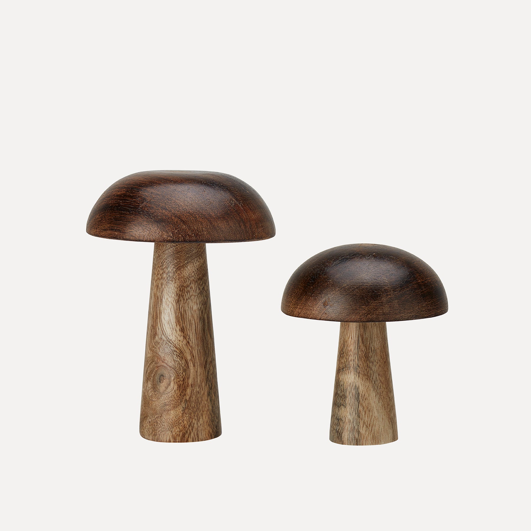 Pilz Puja aus Holz - dunkel