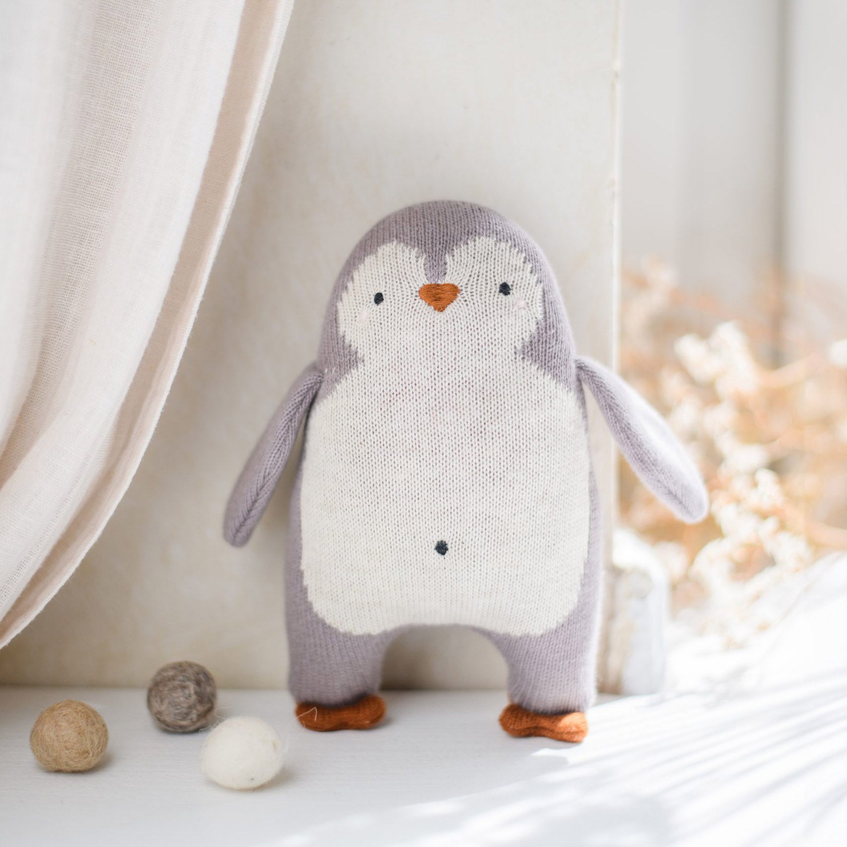 Babyrassel Pinguin - lavendel
