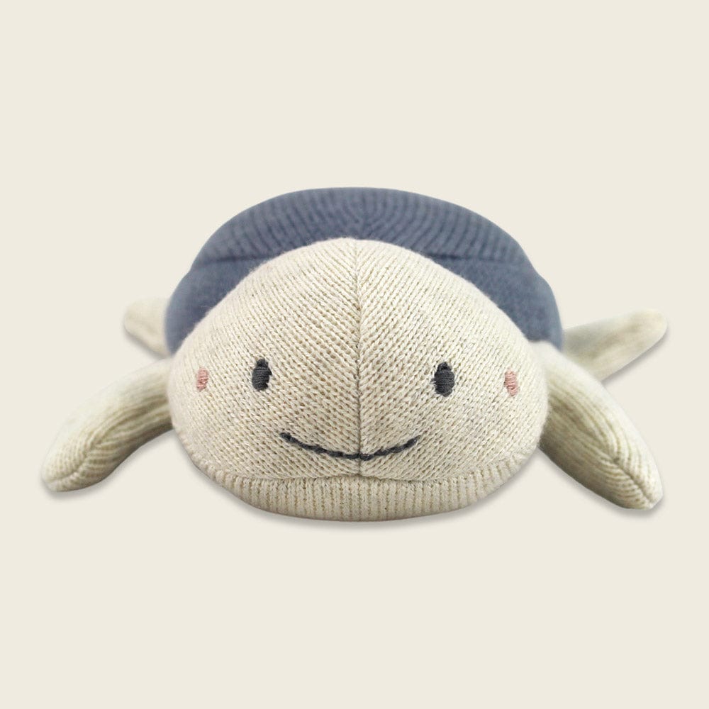 Babyrassel Schildkröte - jeansblau