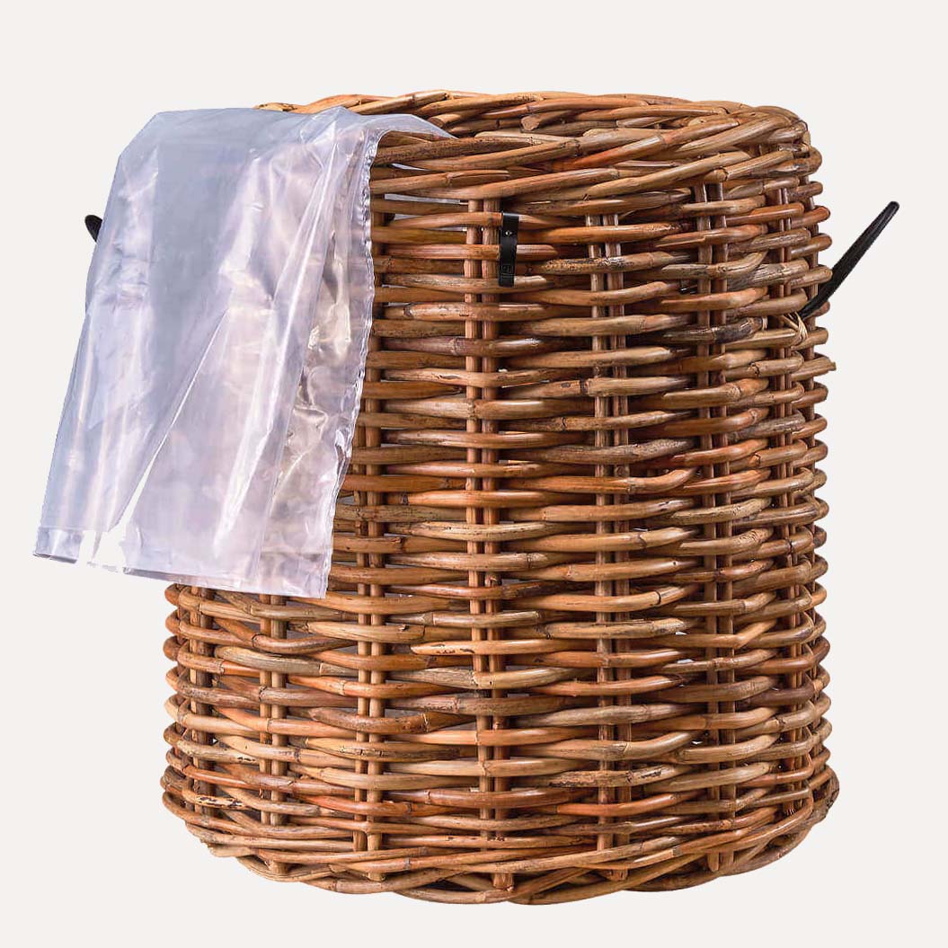 Rattan Korb rund mammut low - 85x90cm