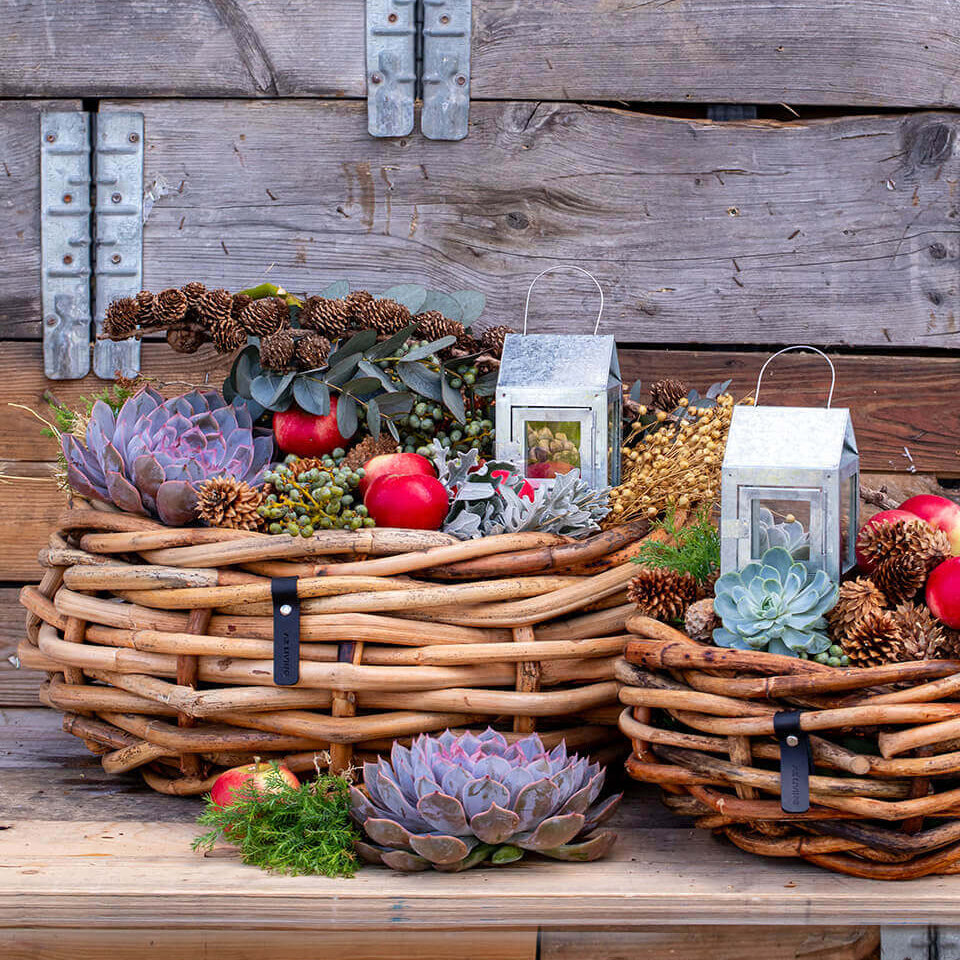 Rattan Schalen - rund