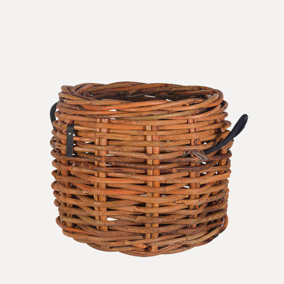 Rattan Korb rund maxi low - 45x39cm