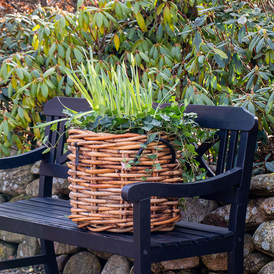 Rattan Korb rund maxi low - 45x39cm