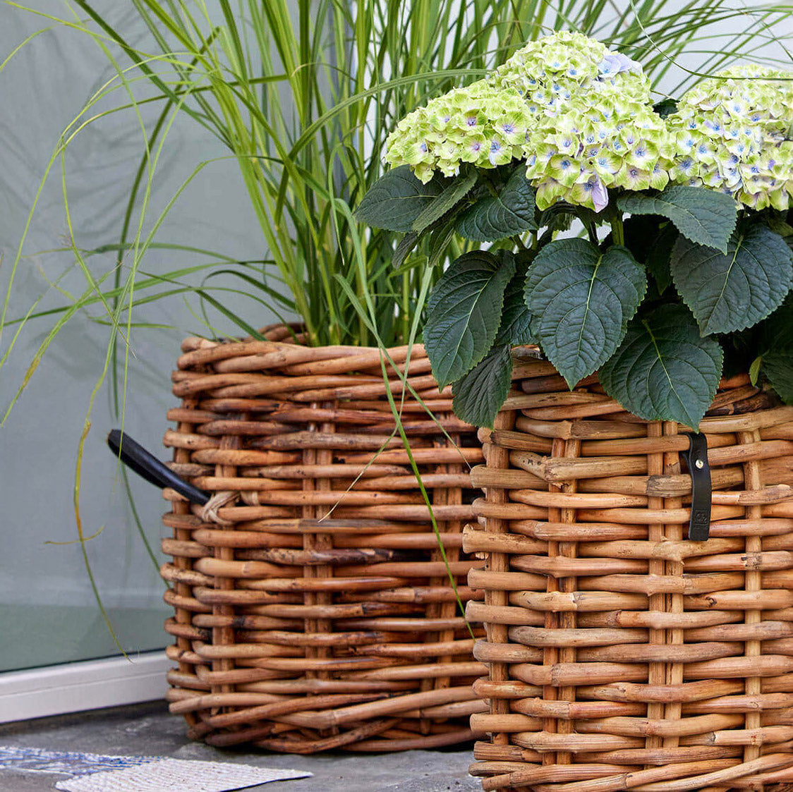 Rattan Korb rund maxi low - 45x39cm