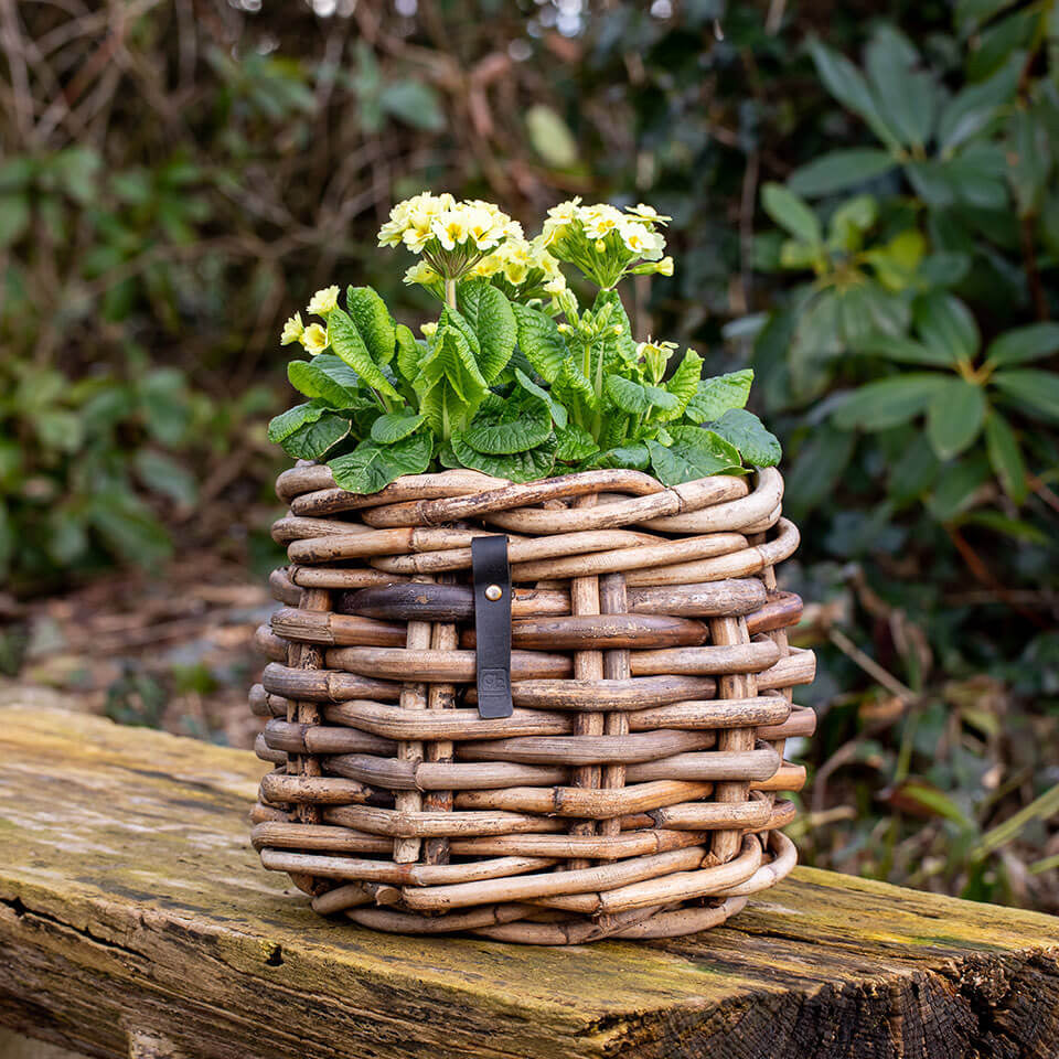 Rattan Korb rund mini low - 32x24cm