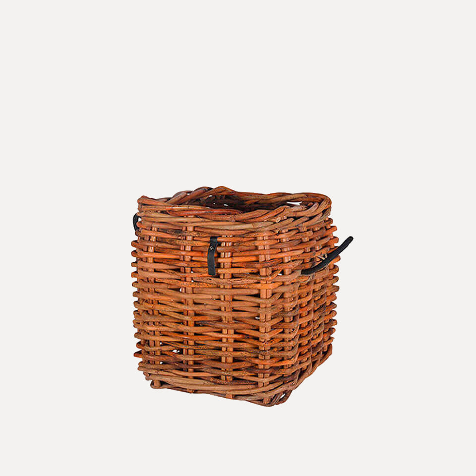 Rattan Korb eckig maxi low - 41x39cm