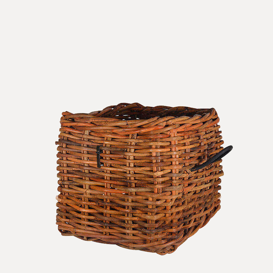 Rattan Korb eckig mega low - 59x50cm