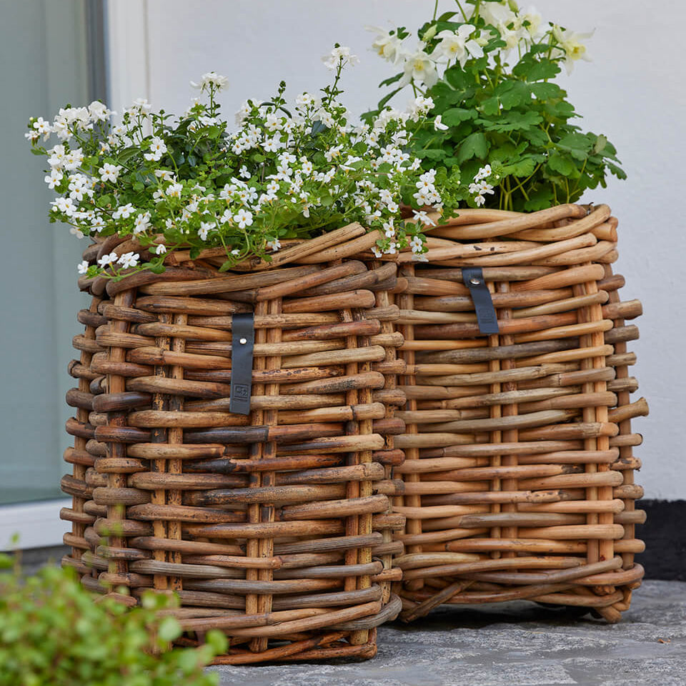 Rattan Korb eckig mini - 27x40cm
