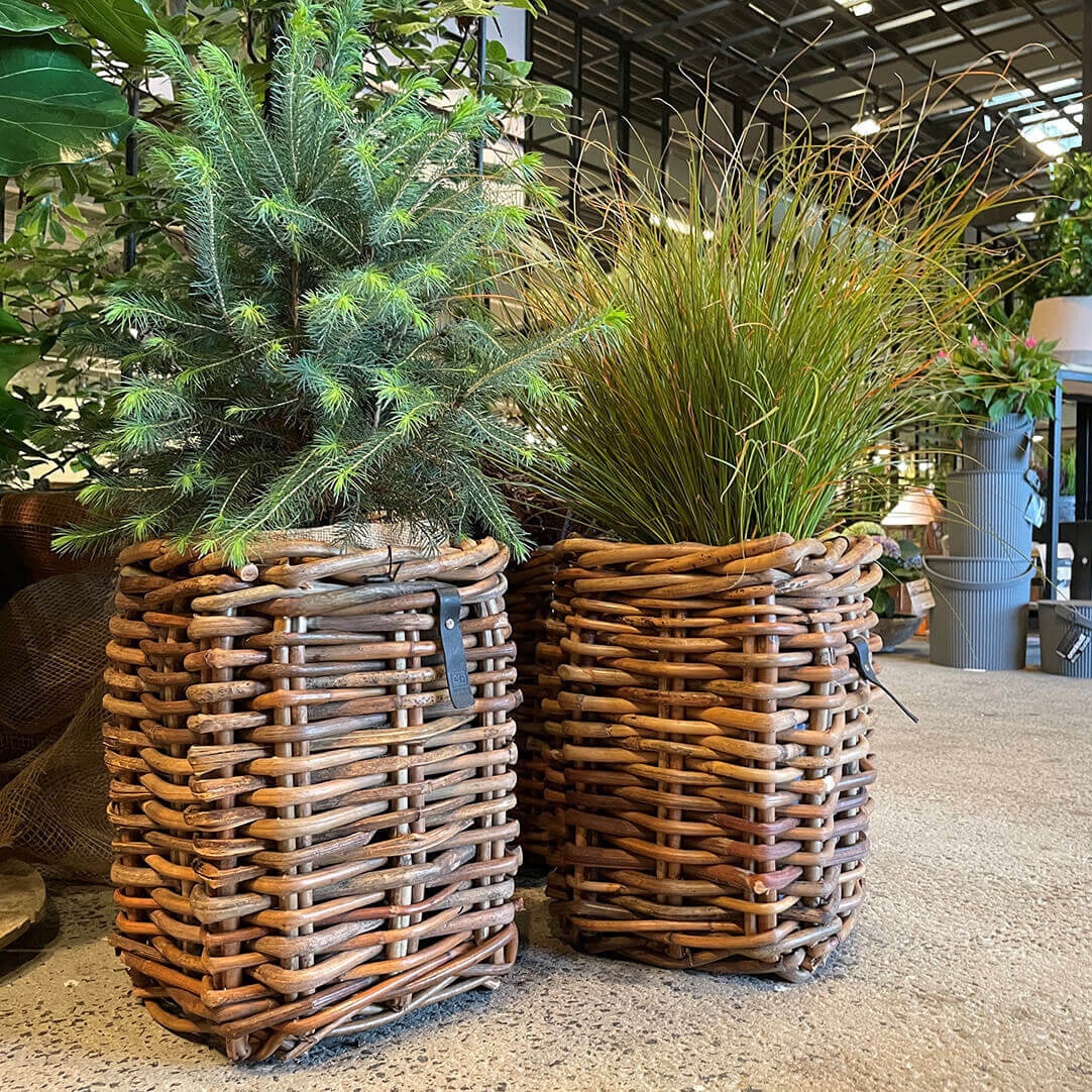 Rattan Korb eckig mini - 27x40cm