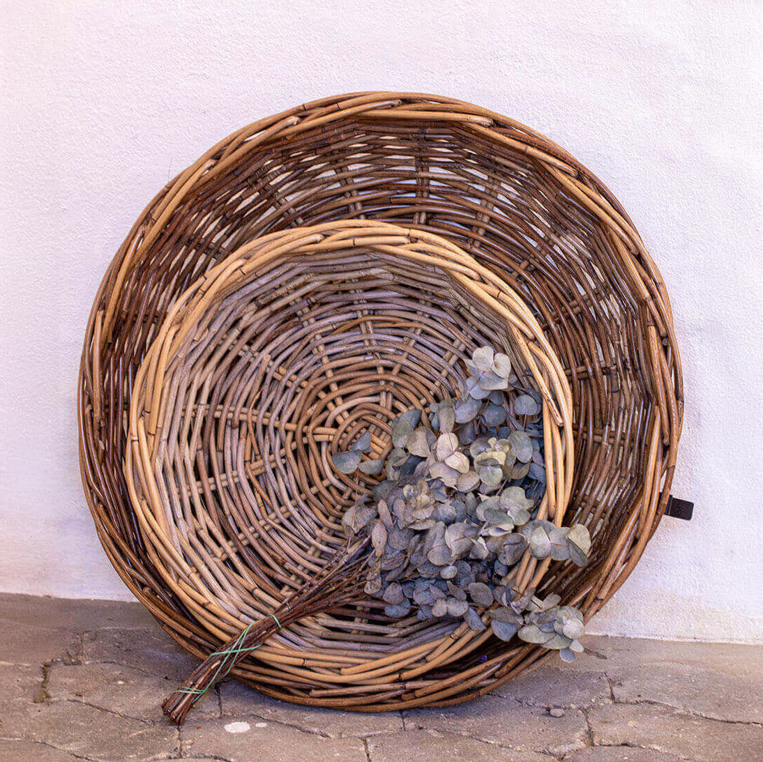 Rattan Schalen Kubu - rund