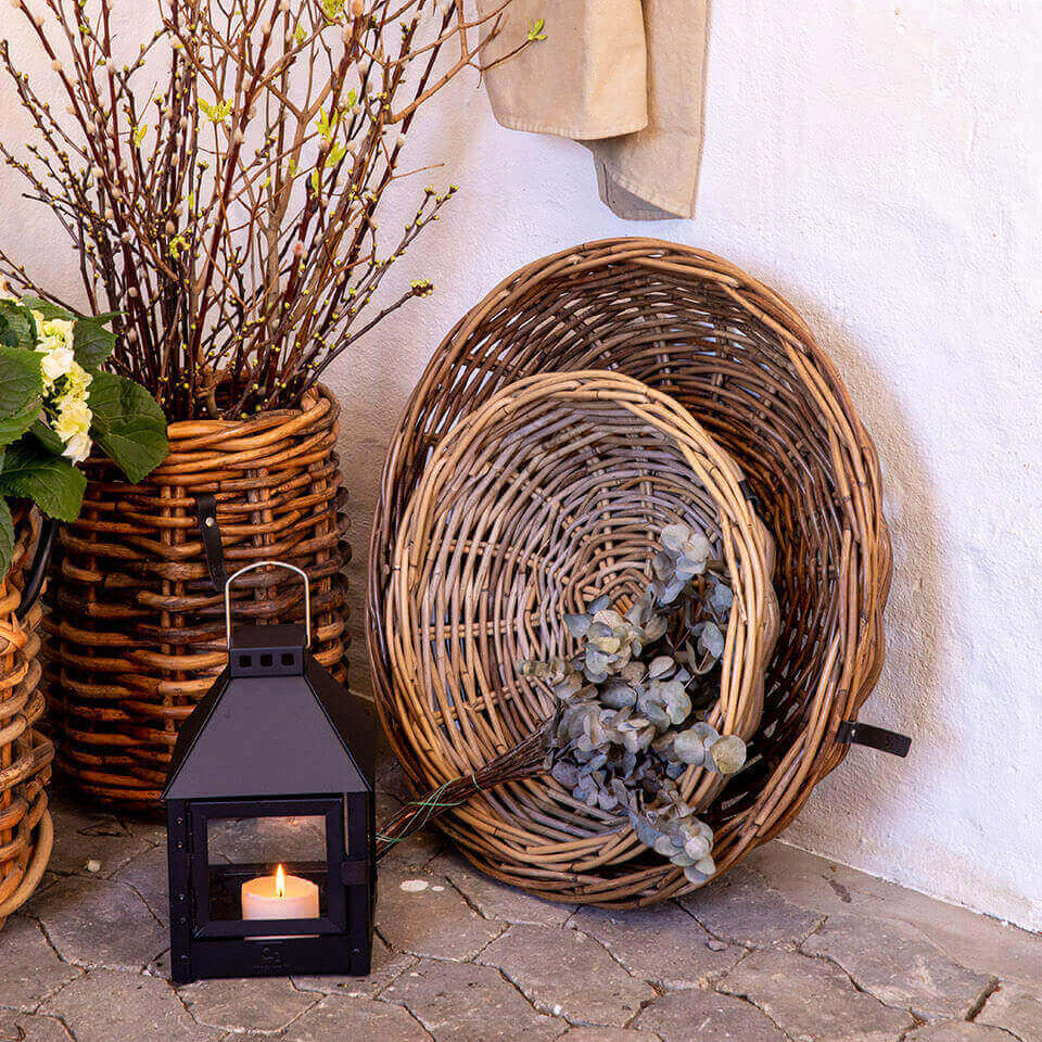 Rattan Schalen Kubu - rund