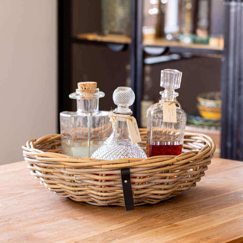 Rattan Schalen Kubu - rund