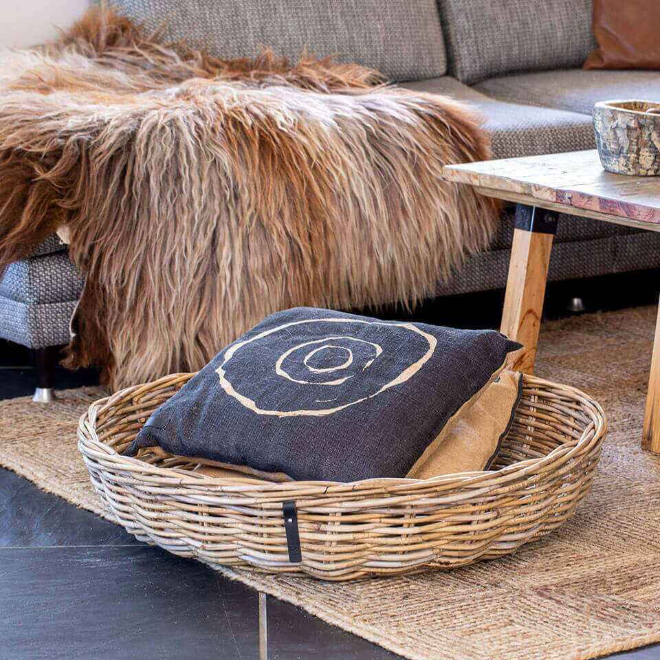 Rattan Schalen Kubu - rund