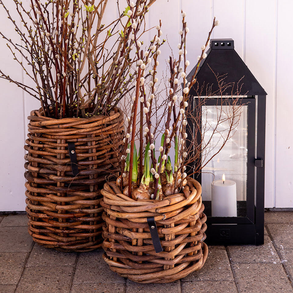 Rattan Korb rund mini - 32x40cm