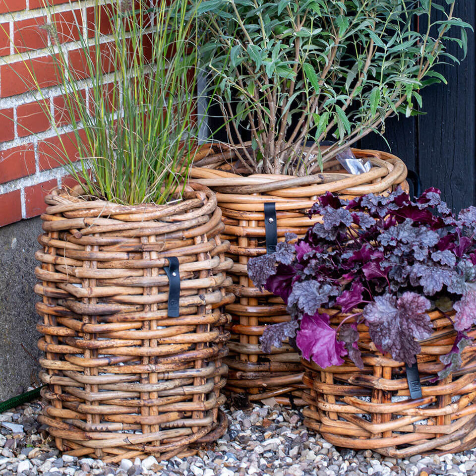 Rattan Korb rund mini - 32x40cm