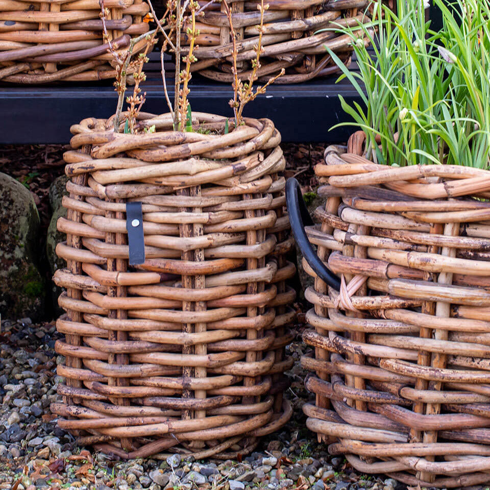 Rattan Korb rund mini - 32x40cm