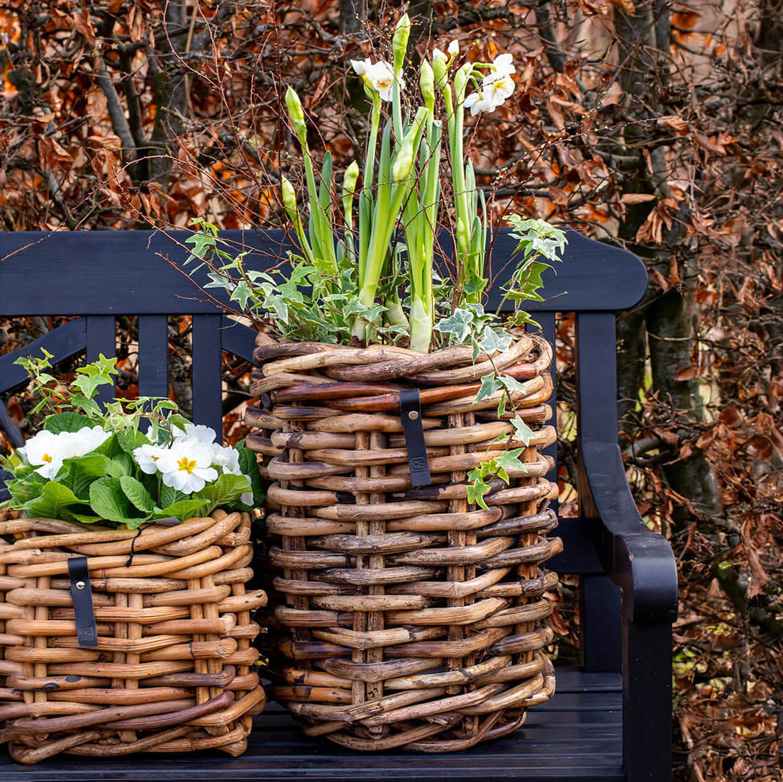 Rattan Korb rund mini - 32x40cm