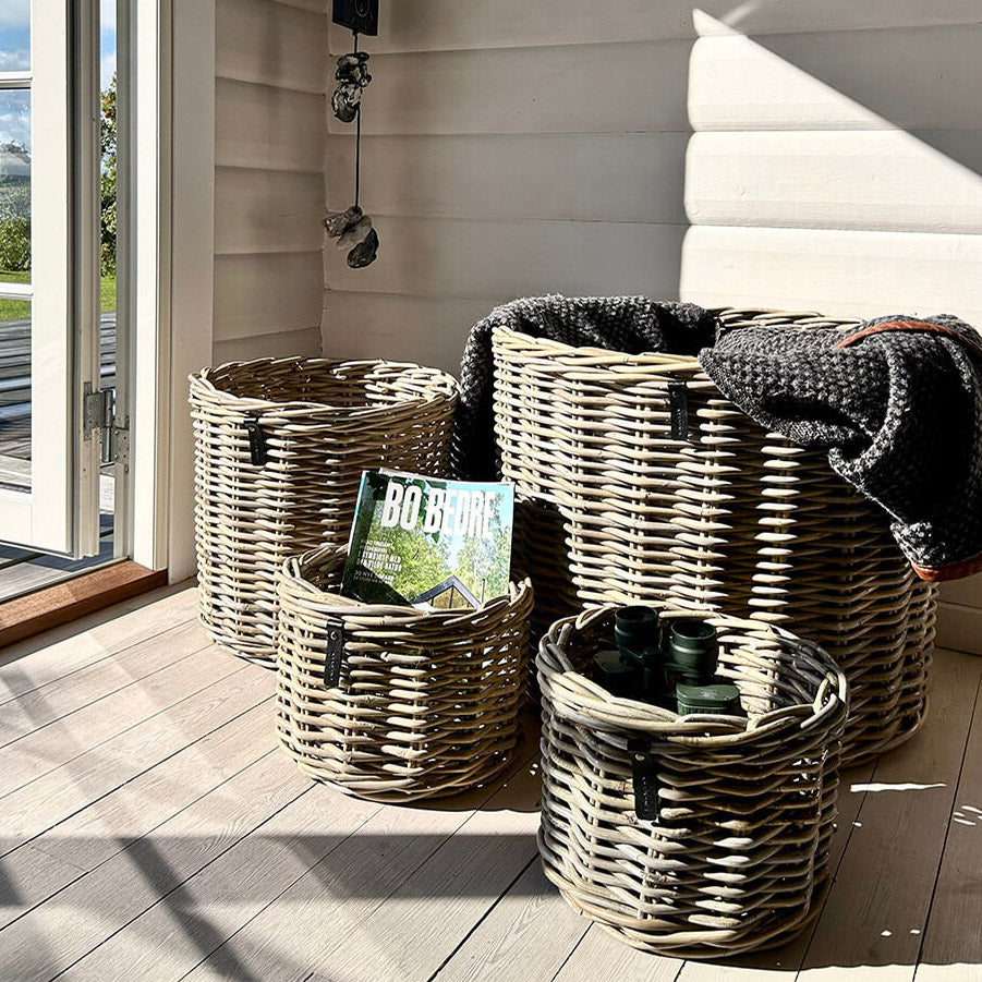 Rattan Korb Kubu - rund