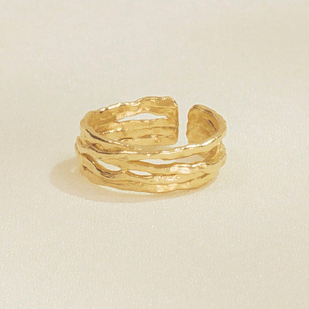 Ring Coral - gold
