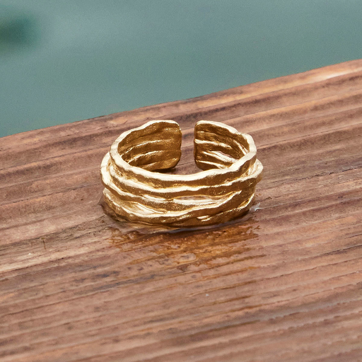 Ring Coral - gold