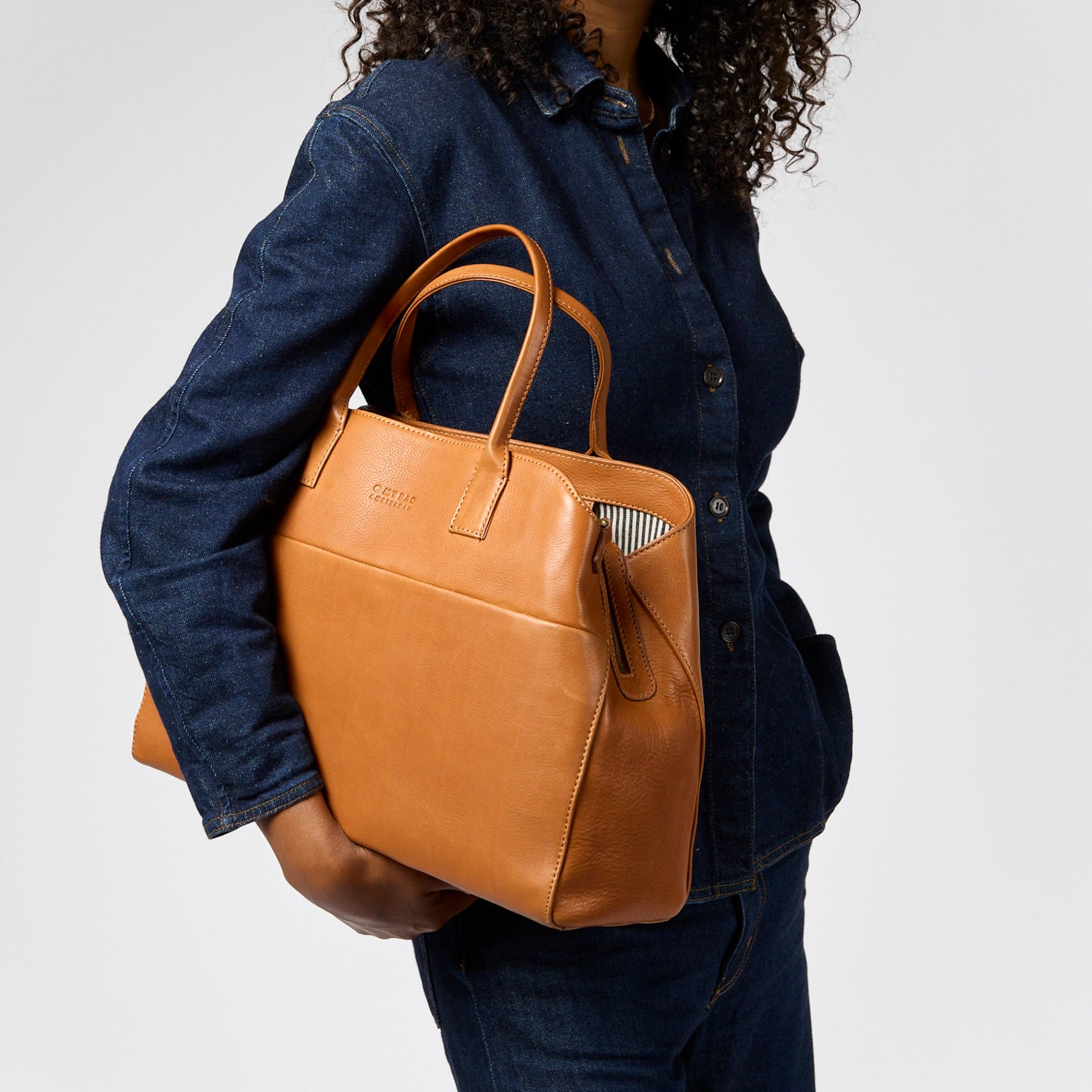 Rita Tasche - Leder Cognac mit 2 Straps