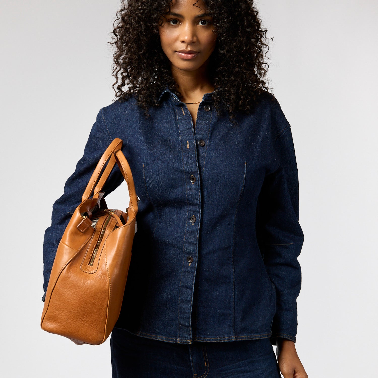 Rita Tasche - Leder Cognac mit 2 Straps