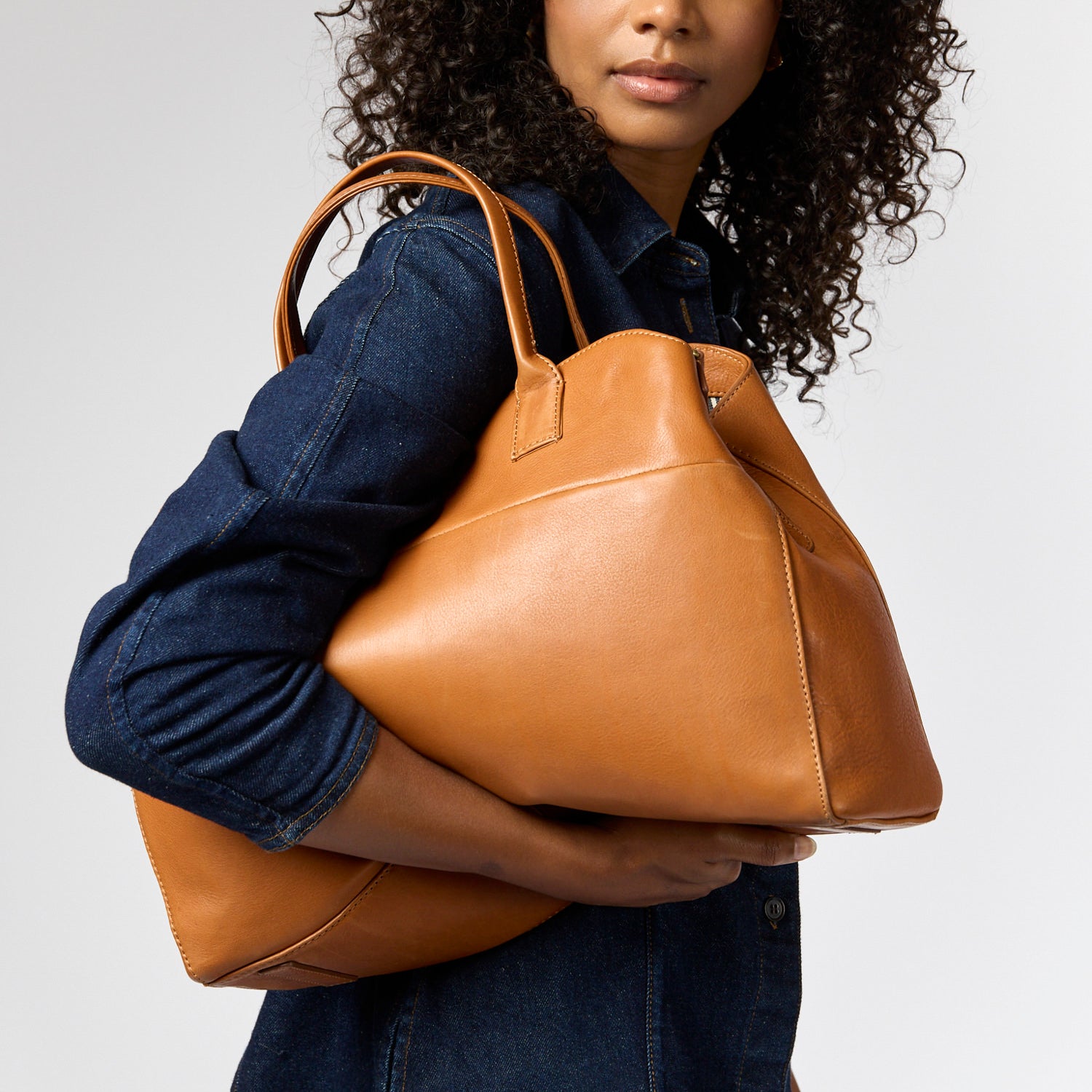 Rita Tasche - Leder Cognac mit 2 Straps