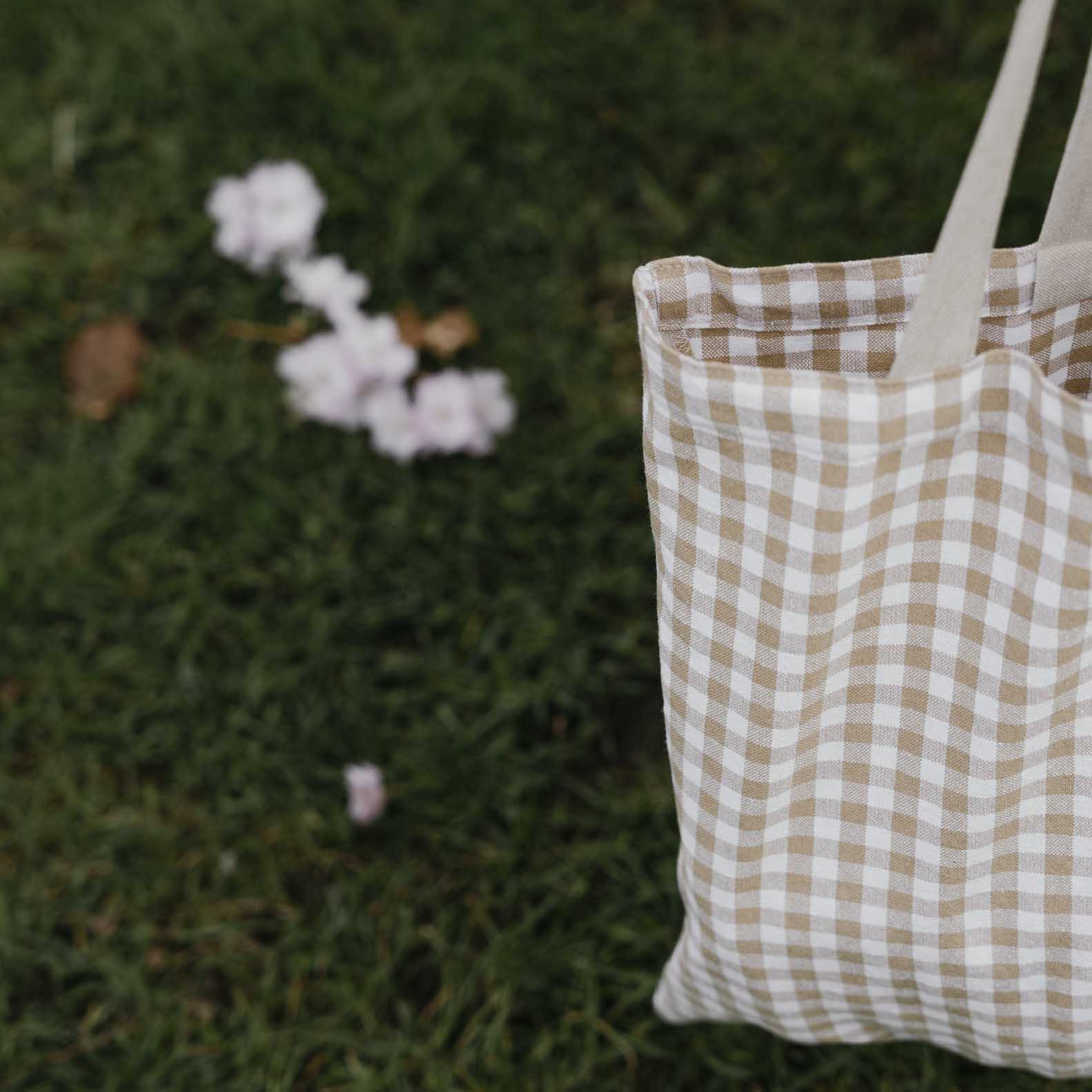 Tasche Rutan aus Baumwolle - beige