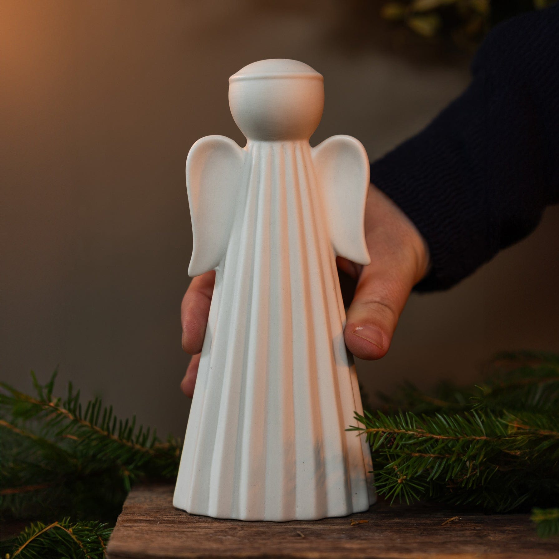 Dekofigur Engel Saga - weiß