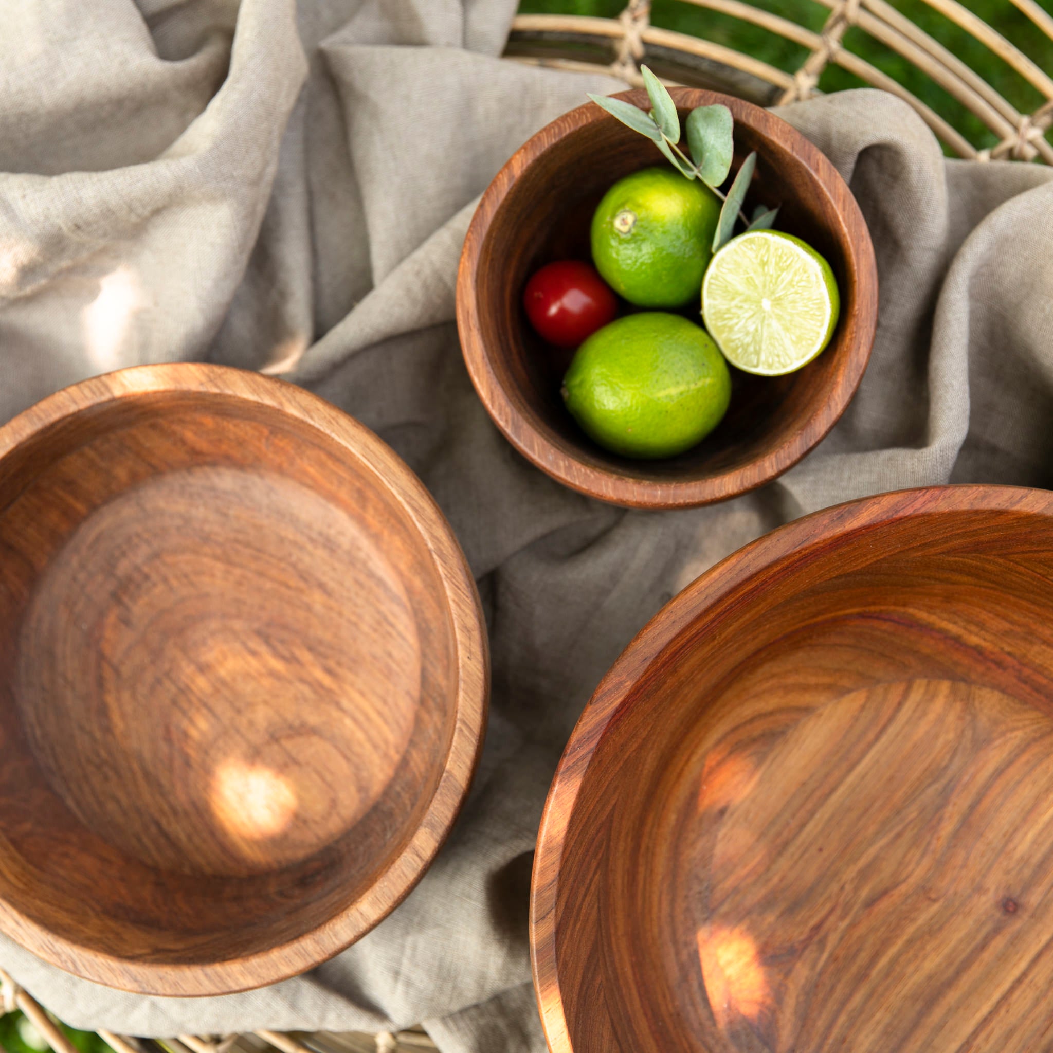 Holzschale aus Kiaat