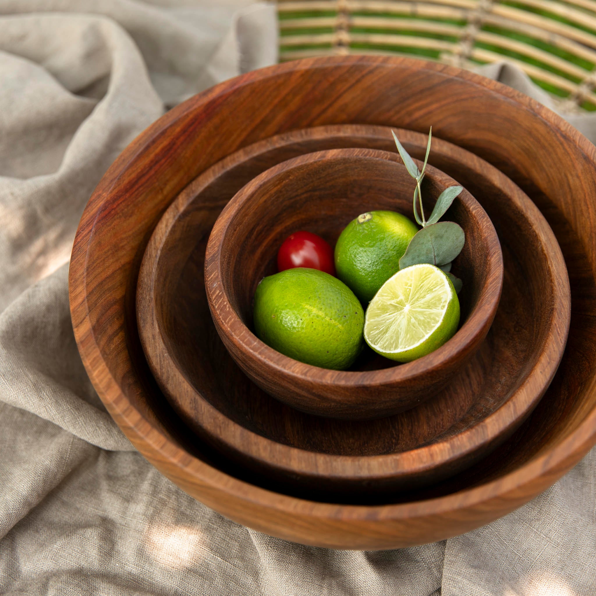 Holzschale aus Kiaat