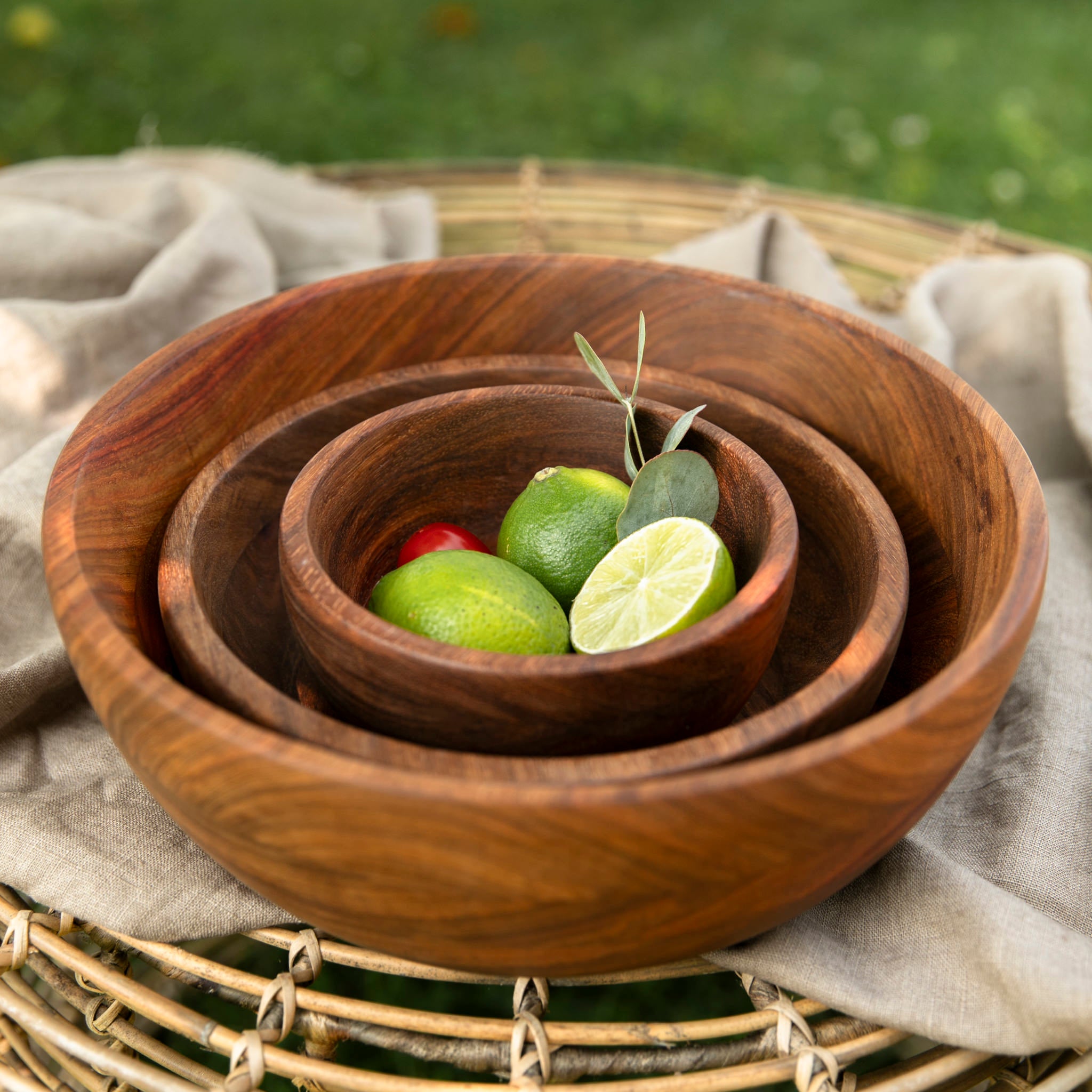 Holzschale aus Kiaat