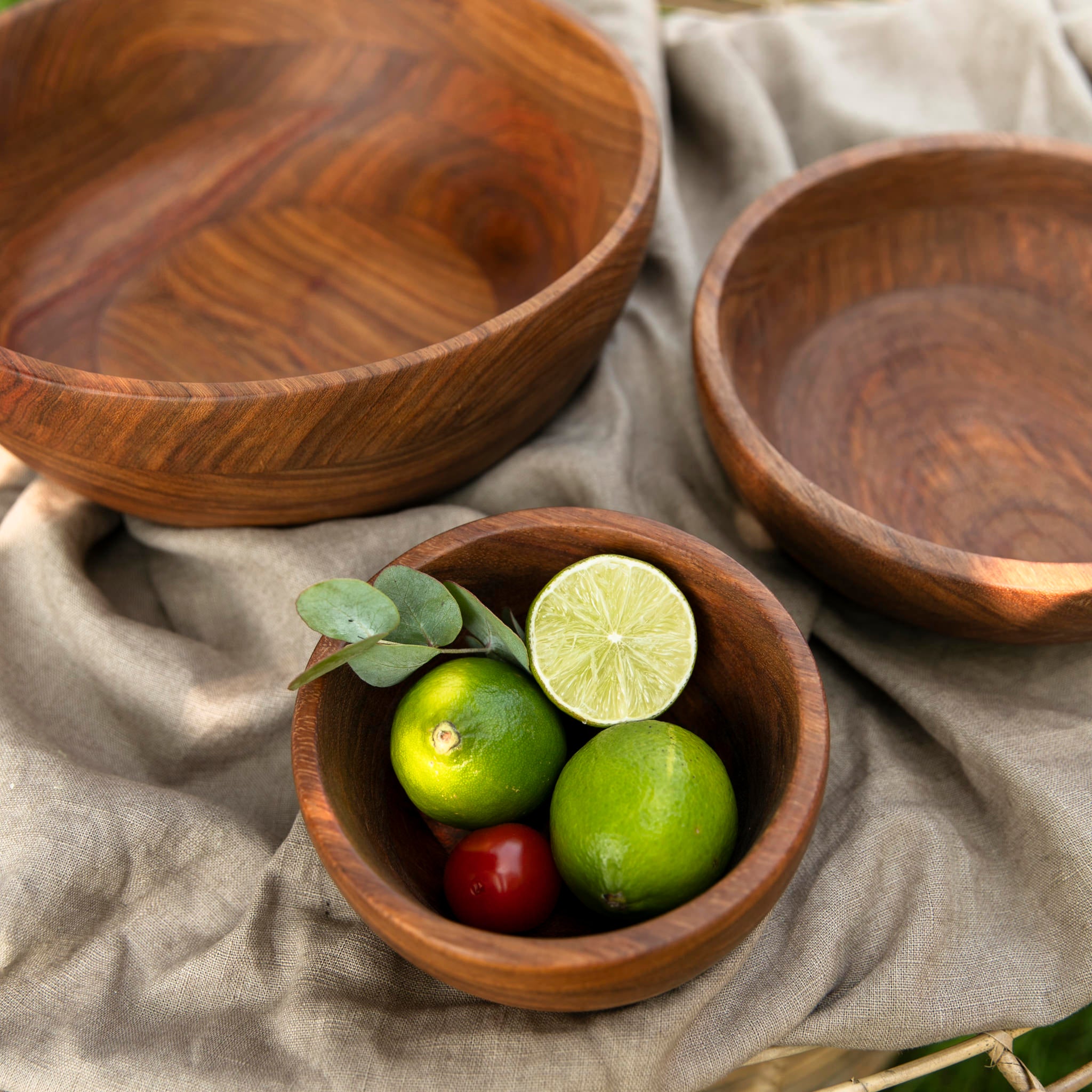 Holzschale aus Kiaat